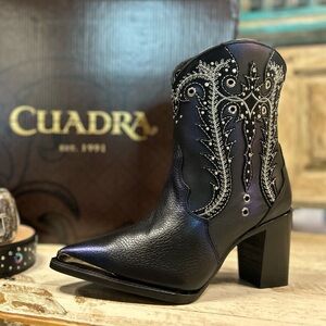 NIB Cuadra Genuine Leather Western Ankle Boot